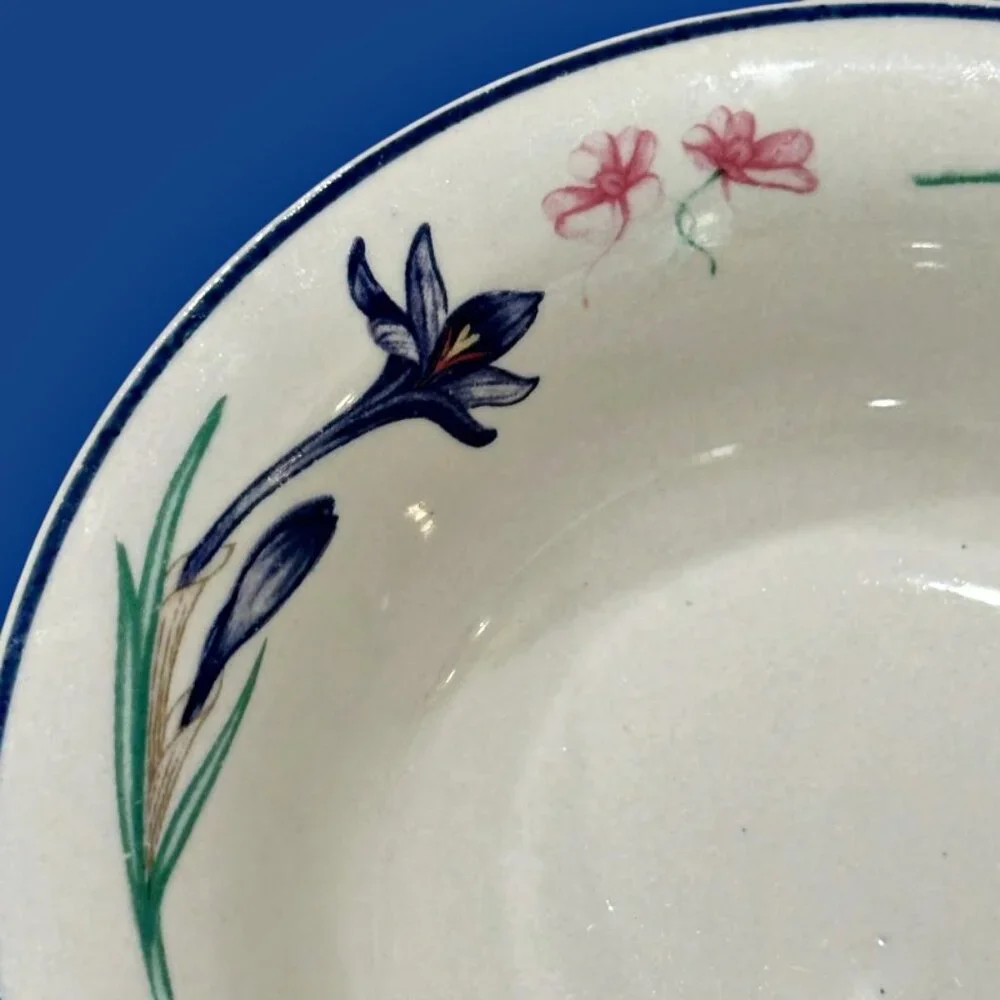 Forever Spring Stoneware Side Bowls Set of 4 Cereal Soup Fruit Dessert Vintage